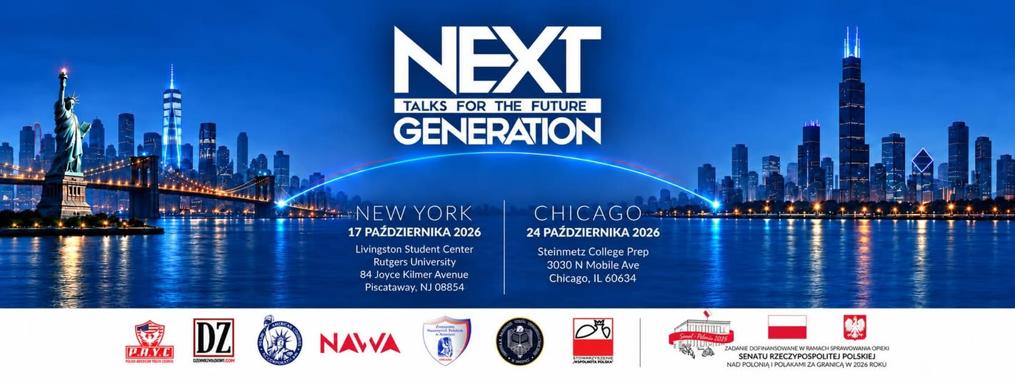 NEXT – Talks for the Future Generation: 17 października 2026 w Piscataway, NJ i 24 października 2026 w Chicago